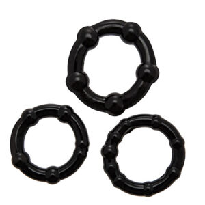 Zahara Anillas 3 Pcs Black