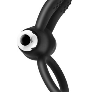 Duo Flap Ring Black
