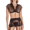 Conjunto Top Falda Set Negro TU