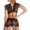 Conjunto Top Falda Set Negro TU - Imagen 2
