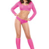 PARTY GIRL TOP SHORT LEG WARMER ROSA S/M