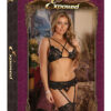Bra, Garter & G-String Black 1-3XL - Imagen 2