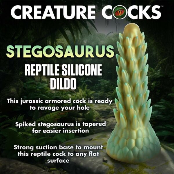 Dildo Dragón Stegosaurus Spiky Reptile - Imagen 6