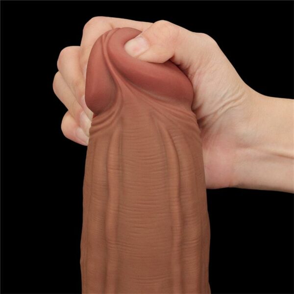 Dildo Dual Density Piel Deslizante 12 - Imagen 5