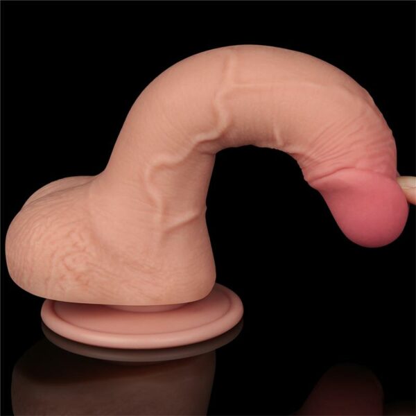 Dildo Dual Layer Piel Deslizante 7.5 - Imagen 7