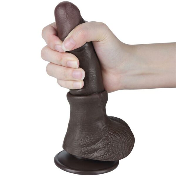 Dildo Dual Layer Piel Deslizante 7.5 - Imagen 5