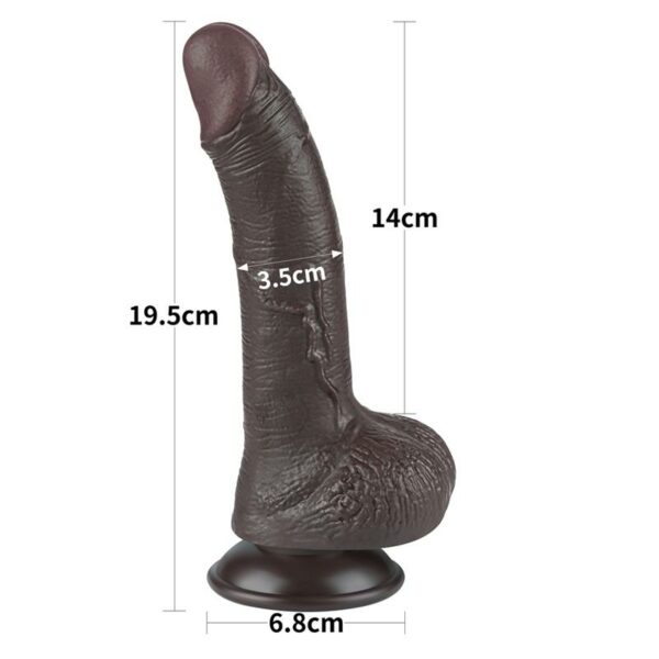 Dildo Dual Layer Piel Deslizante 7.5 - Imagen 11