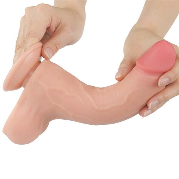 Dildo Dual Layer Piel Deslizante 8.5 - Imagen 10