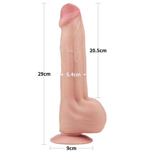 Dildo Dual Layer Piel Retractil 11.5 - Imagen 10