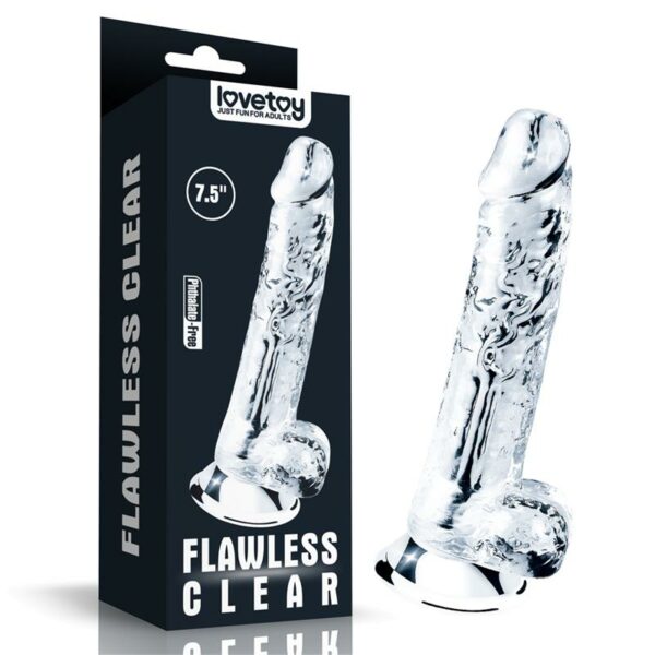 Dildo Flawless Clear 7.5 Transparente - Imagen 2