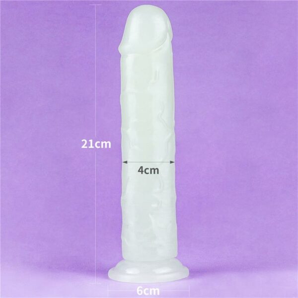 Dildo Lumino 8 Luz Azul - Imagen 9