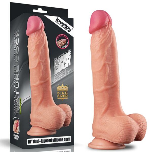 Dildo Nature 10 Dual Layer Natural - Imagen 3