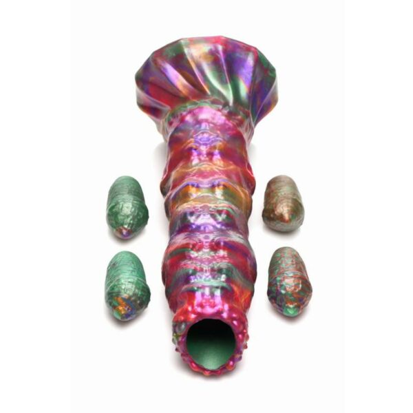 Dildo Ovipositor con 4 Huevos de Silicona - Imagen 2