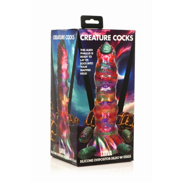 Dildo Ovipositor con 4 Huevos de Silicona - Imagen 16