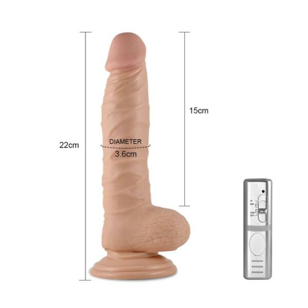 Dildo Real Extreme con Vibración 8.5 Natural - Imagen 3