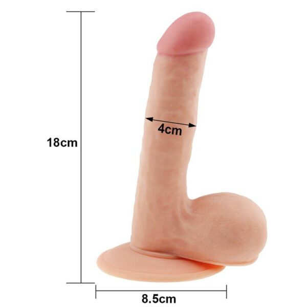 Dildo The Ultra Soft Dude 7.5 Natural - Imagen 5