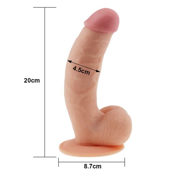 Dildo The Ultra Soft Dude 8.5 Natural - Imagen 6