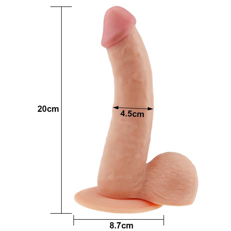 Dildo The Ultra Soft Dude 8.8 Natural - Imagen 5