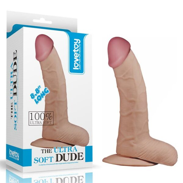 Dildo The Ultra Soft Dude 8.8 Natural - Imagen 6