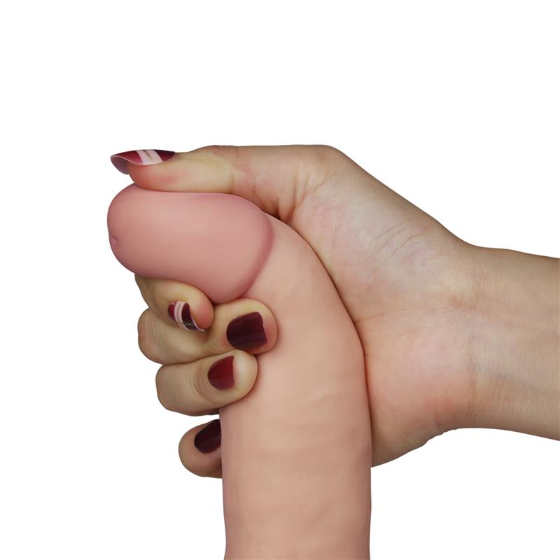 Dildo The Ultra Soft Dude con Vibración 7.5 Natural - Imagen 3