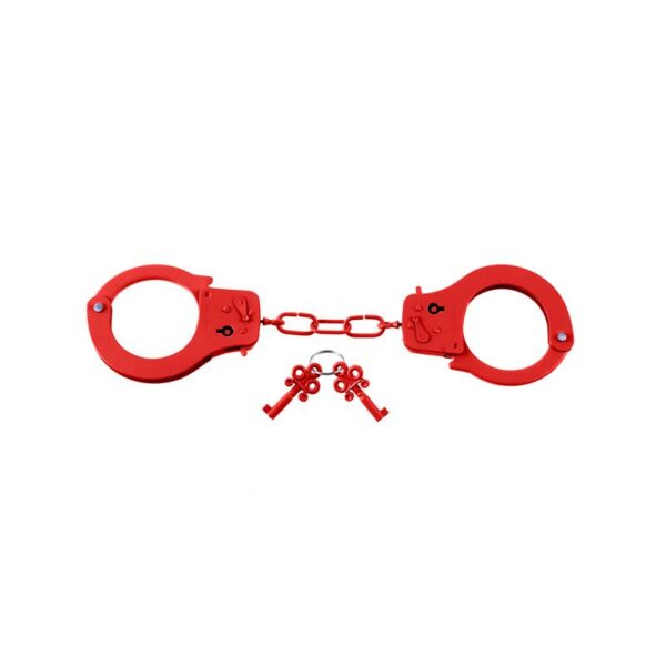 Esposas de Metal Designer Color Rojo - Imagen 2