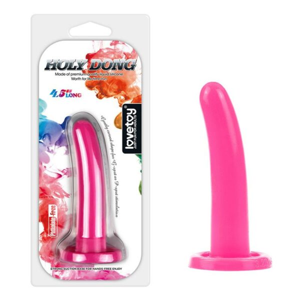 Estimulador Holy Dong 4.5 Silicona Líquida Rosa - Imagen 8