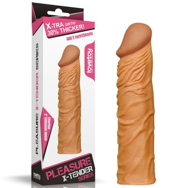 Funda para el Pene Add 2 Pleasure X Tender Marrón - Imagen 6