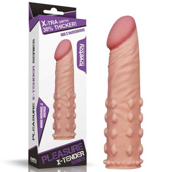 Funda para el Pene Add 2 Pleasure X Tender Natural - Imagen 6