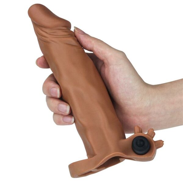 Funda para el Pene con vibración Add 2 Pleasure X-Tender Marrón - Imagen 3