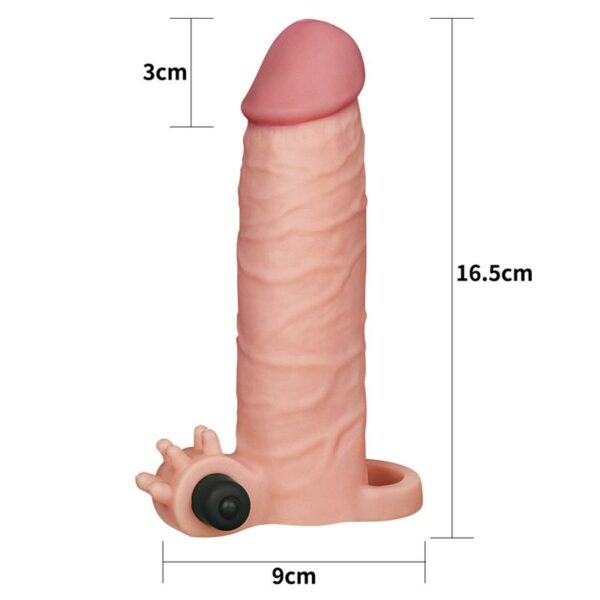 Funda para el Pene con Vibración Add 2 Pleasure X Tender Natural - Imagen 5