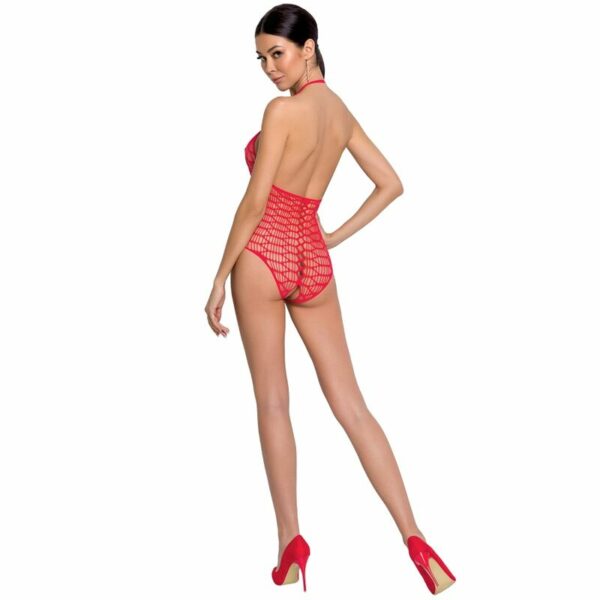 PASSION - WOMAN BS087 BODYSTOCKING ROJO TALLA UNICA - Imagen 2