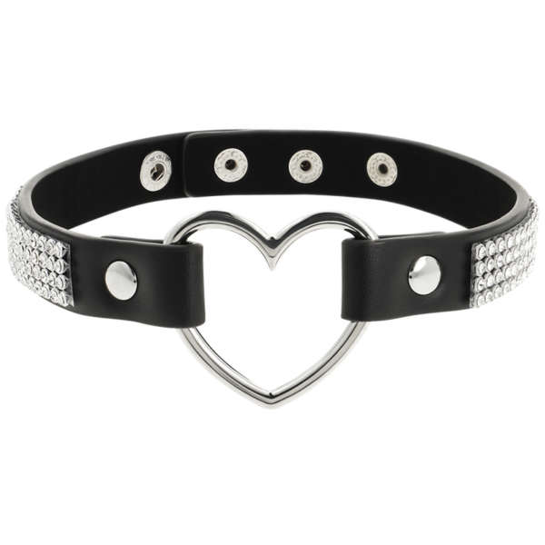 COQUETTE CHIC DESIRE - CHOKER CUERO VEGANO CORAZON - Imagen 3