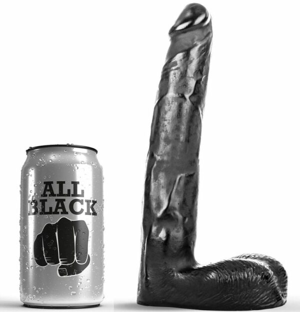 ALL BLACK - DILDO REALISTICO 21 CM