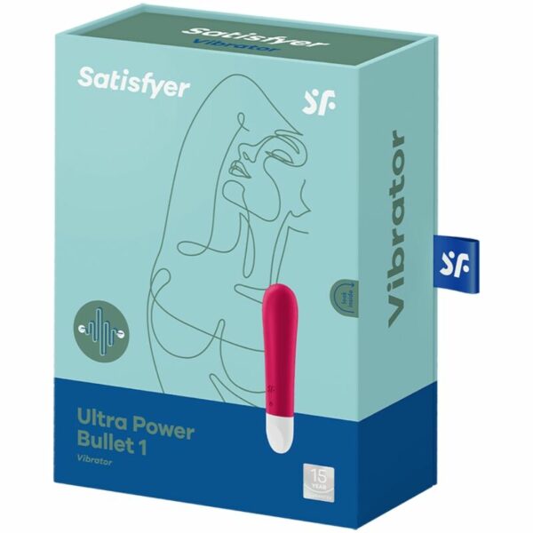 SATISFYER - ULTRA POWER BULLET 1 BALA VIBRADORA ROJA - Imagen 3