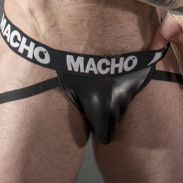 MACHO - MX25NC JOCK CUERO NEGRO S - Imagen 2