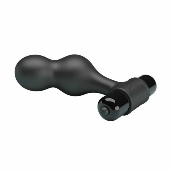 MR PLAY - PLUG ANAL VIBRADOR DE SILICONA NEGRO - Imagen 6