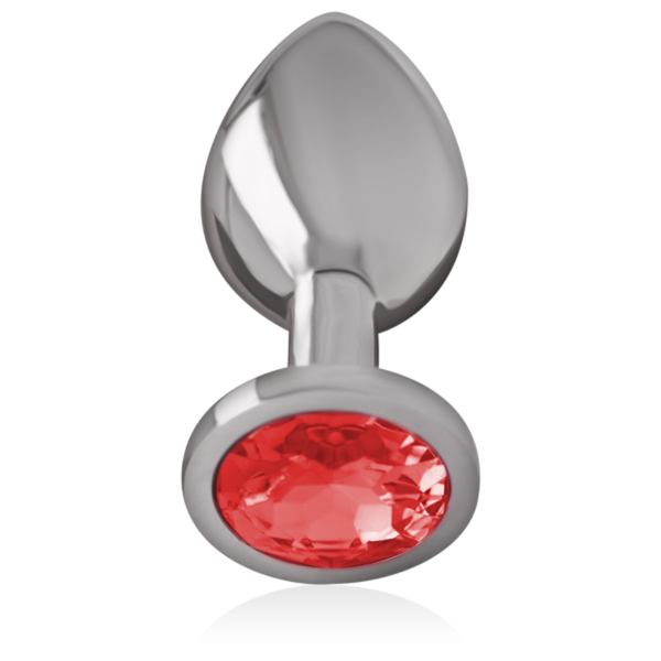 INTENSE - PLUG ANAL METAL CON CRISTAL ROJO TALLA M - Imagen 3