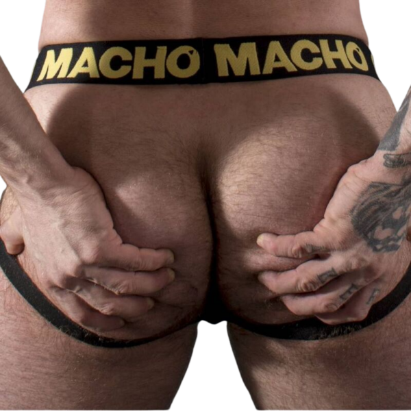 MACHO - MX25AC JOCK CUERO AMARILLO XL - Imagen 2