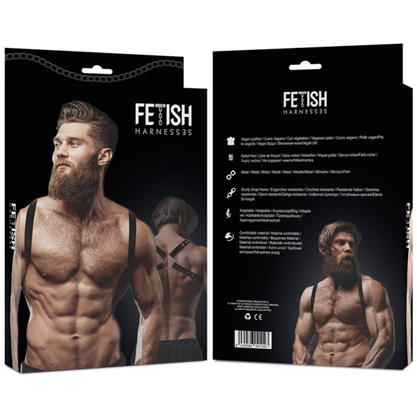 FETISH SUBMISSIVE ATTITUDE - ARNÉS ECOPIEL ESPALDA HOMBRE - Imagen 3