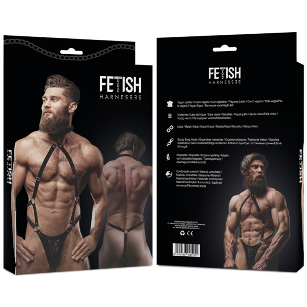FETISH SUBMISSIVE ATTITUDE - ARNÉS ECOPIEL JOCK STRAP HOMBRE - Imagen 6