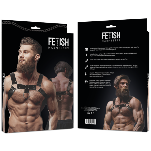 FETISH SUBMISSIVE ATTITUDE - ARNÉS ECOPIEL PECHO HOMBRE - Imagen 3