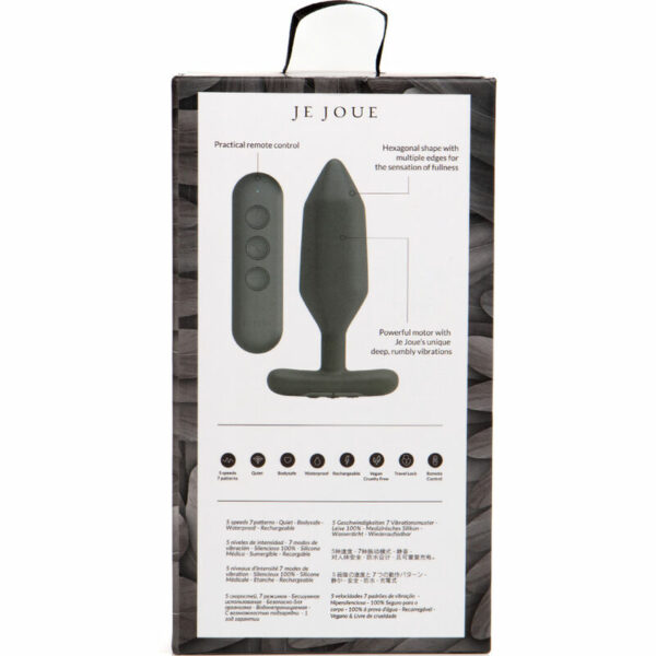 JE JOUE - ONYX PLUG ANAL VIBRADOR NEGRO - Imagen 5