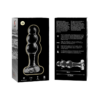 NEBULA SERIES BY IBIZA - MODELO 1 PLUG CRISTAL BOROSILICATO TRANSPARENTE 10.5 CM -O- 3 CM - Imagen 5
