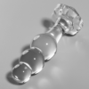 NEBULA SERIES BY IBIZA - MODELO 1 PLUG CRISTAL BOROSILICATO TRANSPARENTE 10.5 CM -O- 3 CM - Imagen 6