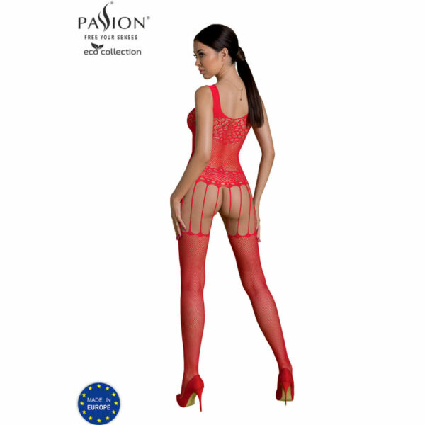 PASSION - ECO COLLECTION BODYSTOCKING ECO BS001 ROJO - Imagen 2