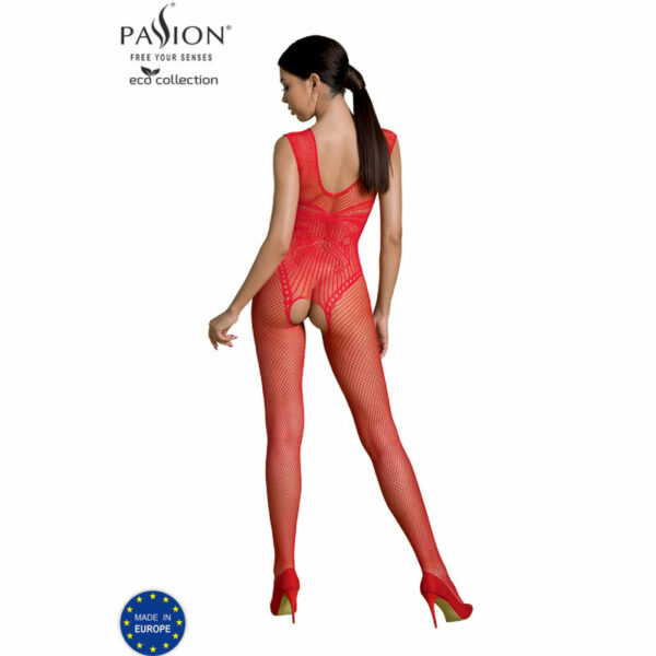 PASSION - ECO COLLECTION BODYSTOCKING ECO BS003 ROJO - Imagen 2