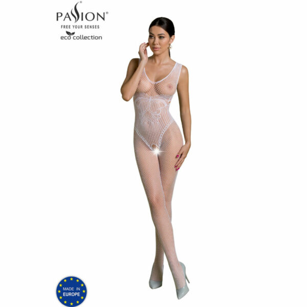 PASSION - ECO COLLECTION BODYSTOCKING ECO BS003 BLANCO