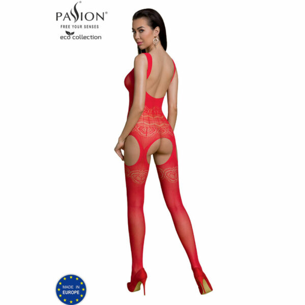 PASSION - ECO COLLECTION BODYSTOCKING ECO BS005 ROJO - Imagen 2