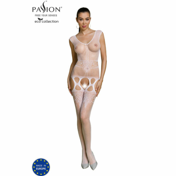 PASSION - ECO COLLECTION BODYSTOCKING ECO BS014 BLANCO