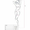 PASSION - BS095 BODYSTOCKING BLANCO TALLA UNICA - Imagen 5